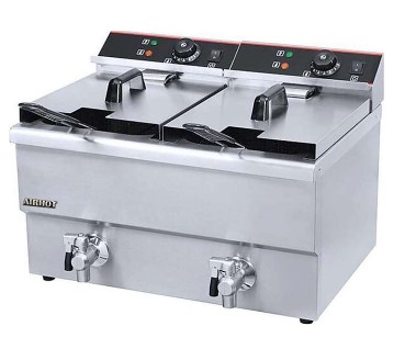 Фото товара ФРИТЮРНИЦА AIRHOT EF10T+10T С КРАНОМ