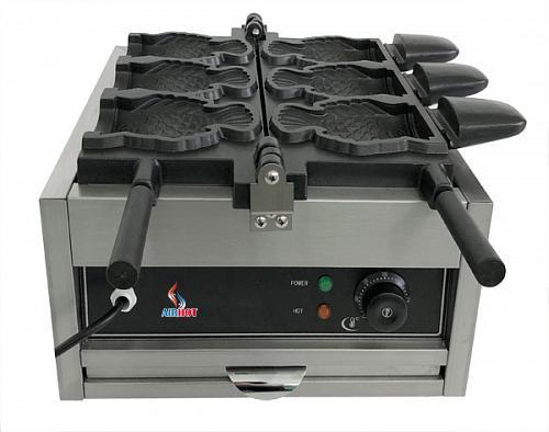 Фото товара ВАФЕЛЬНИЦА AIRHOT РЫБКИ WBF-3