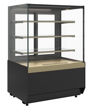Фото товара Витрина кондитерская Carboma KC70 VM 1,3-1 Light версия 2.0 (Bronze 9005/0109)